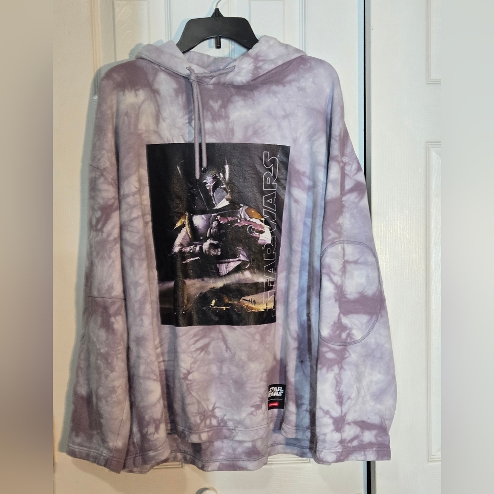 Sprayground Limited Edition Star Wars Mandalorian Tie-dye Pullover Hoodie L